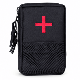 Compact First Aid Storage Pouch, Zippered Medical Organizer Bag