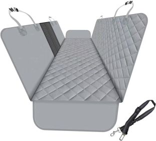 Dog Back Seat Cover Protector for Cars SUV and Trucks with Mesh Window, Scratchproof Nonslip and Waterproof Material